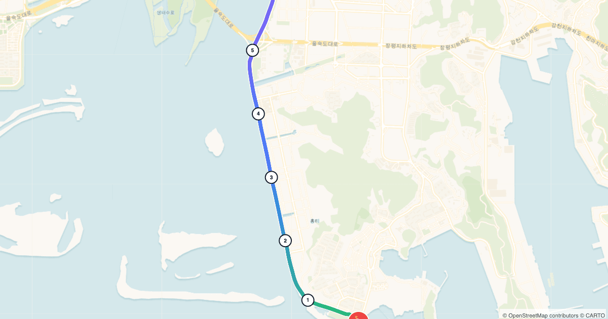 다대포 왕복 12KM