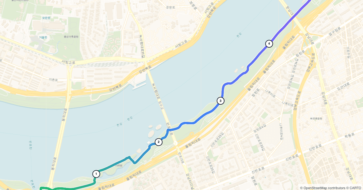 반포2동 5km 왕복