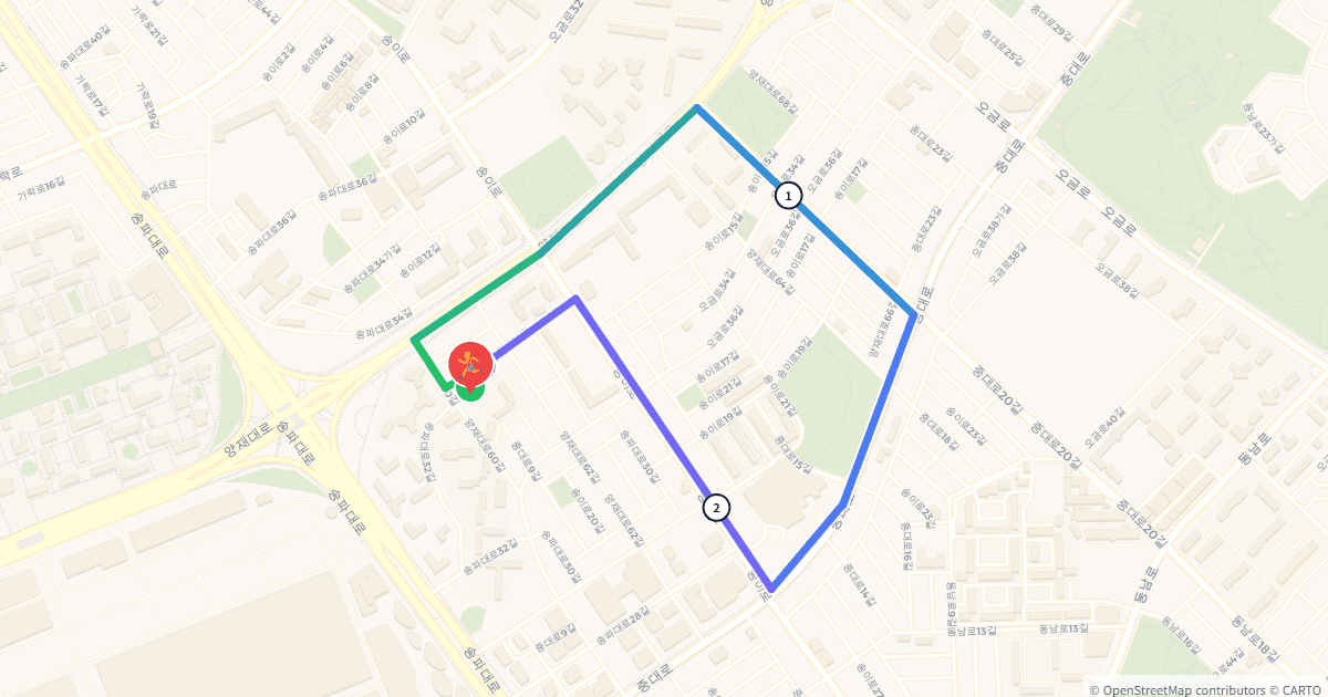 가락본동 3km 순환